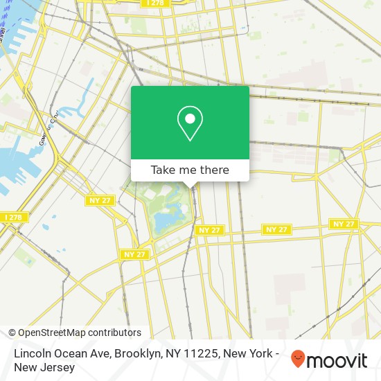 Mapa de Lincoln Ocean Ave, Brooklyn, NY 11225