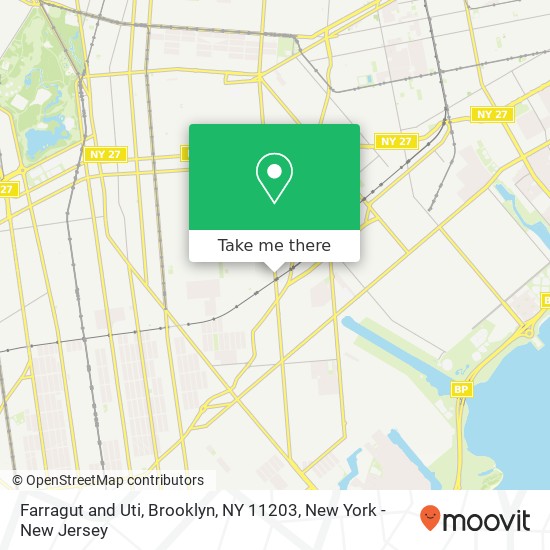 Mapa de Farragut and Uti, Brooklyn, NY 11203