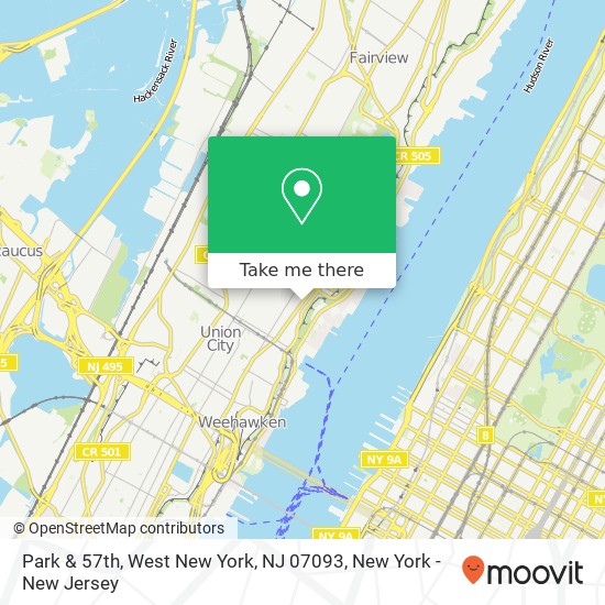 Mapa de Park & 57th, West New York, NJ 07093