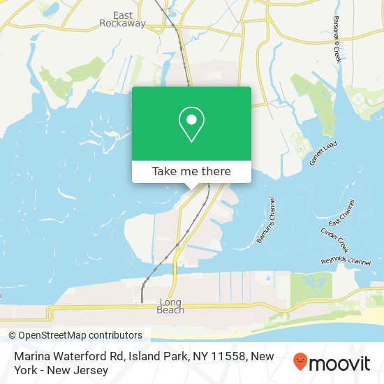 Mapa de Marina Waterford Rd, Island Park, NY 11558