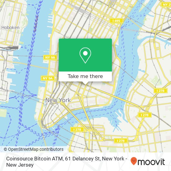 Coinsource Bitcoin ATM, 61 Delancey St map