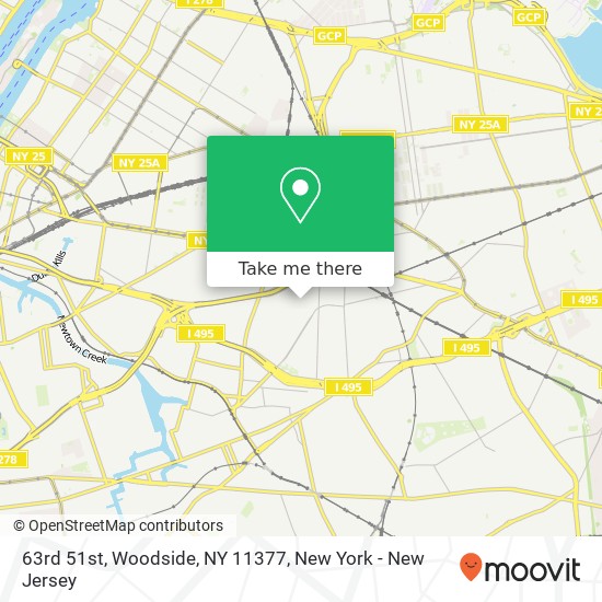 63rd 51st, Woodside, NY 11377 map