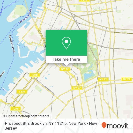 Prospect 8th, Brooklyn, NY 11215 map
