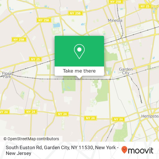 Mapa de South Euston Rd, Garden City, NY 11530