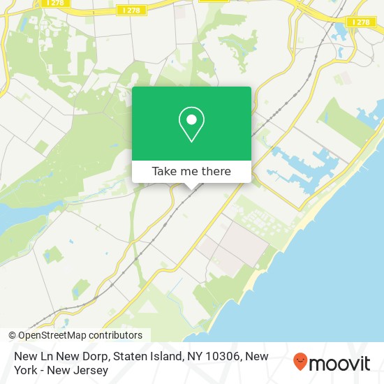 Mapa de New Ln New Dorp, Staten Island, NY 10306