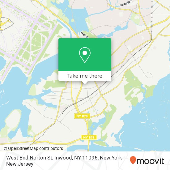 Mapa de West End Norton St, Inwood, NY 11096