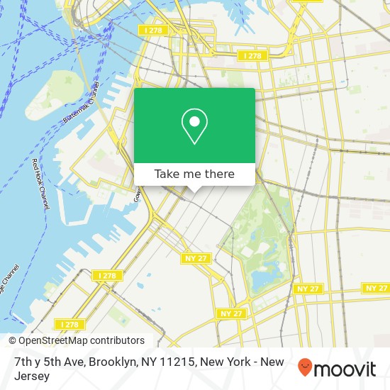 7th y 5th Ave, Brooklyn, NY 11215 map