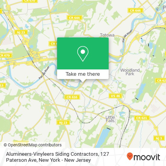 Alumineers-Vinyleers Siding Contractors, 127 Paterson Ave map