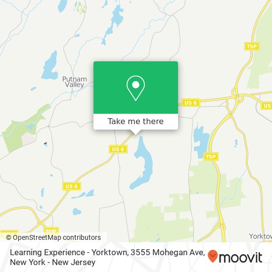 Mapa de Learning Experience - Yorktown, 3555 Mohegan Ave