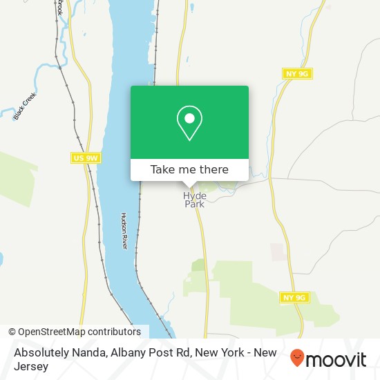 Absolutely Nanda, Albany Post Rd map