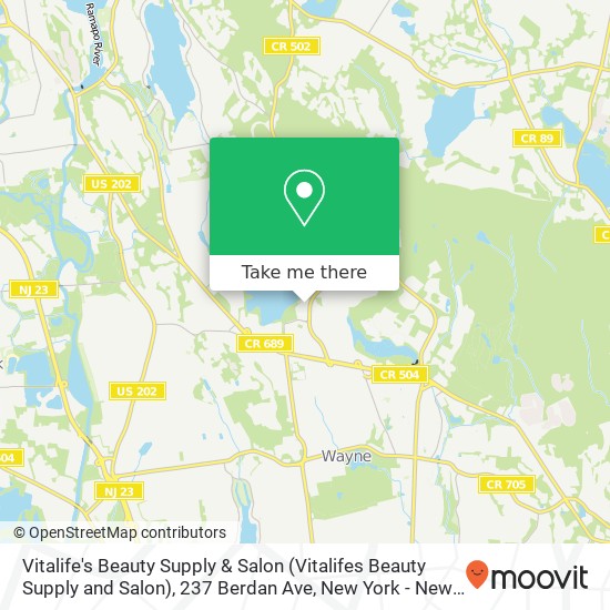 Vitalife's Beauty Supply & Salon (Vitalifes Beauty Supply and Salon), 237 Berdan Ave map