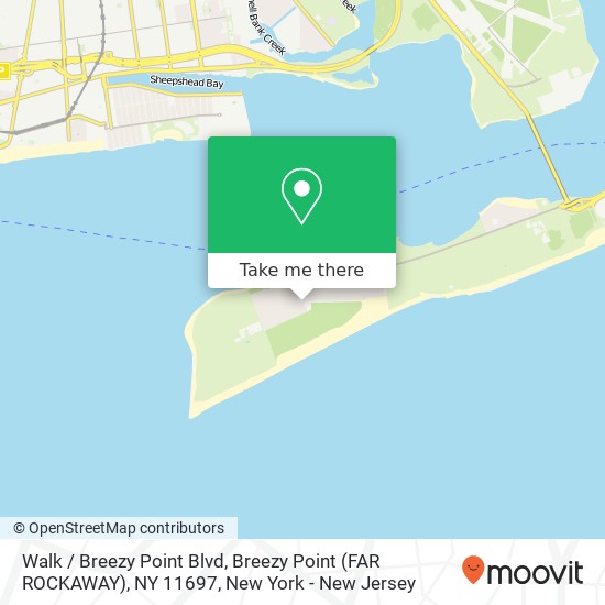 Walk / Breezy Point Blvd, Breezy Point (FAR ROCKAWAY), NY 11697 map