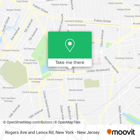 Mapa de Rogers Ave and Lenox Rd