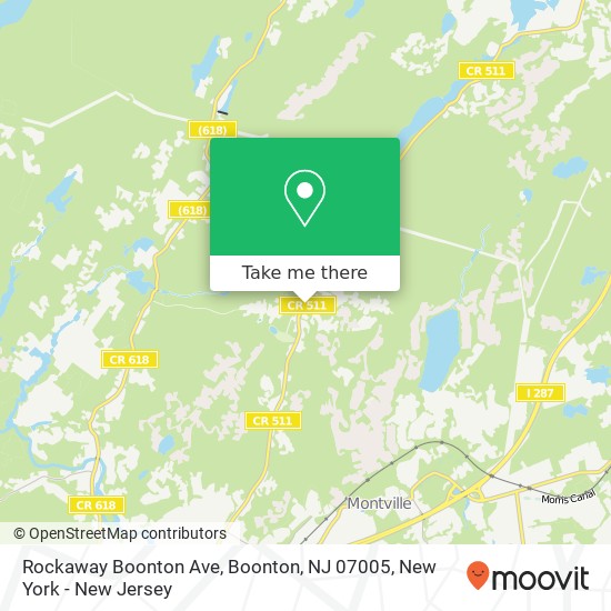 Mapa de Rockaway Boonton Ave, Boonton, NJ 07005