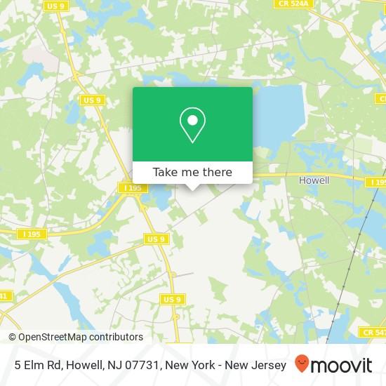 5 Elm Rd, Howell, NJ 07731 map