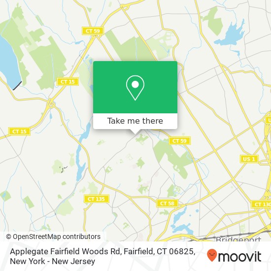 Applegate Fairfield Woods Rd, Fairfield, CT 06825 map