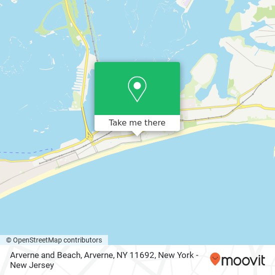 Mapa de Arverne and Beach, Arverne, NY 11692