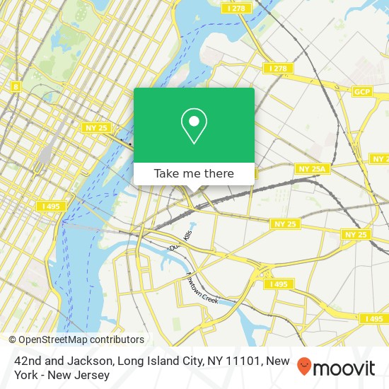 Mapa de 42nd and Jackson, Long Island City, NY 11101