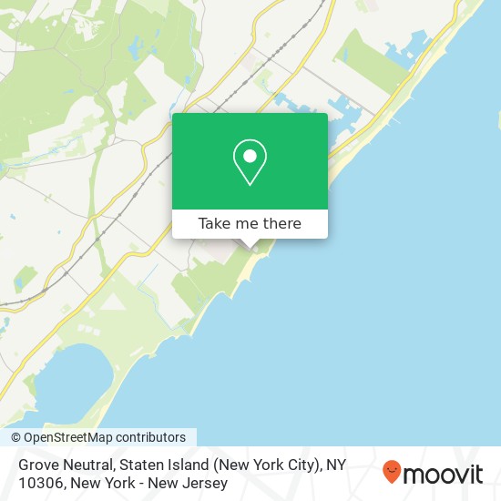 Mapa de Grove Neutral, Staten Island (New York City), NY 10306