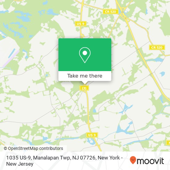 1035 US-9, Manalapan Twp, NJ 07726 map