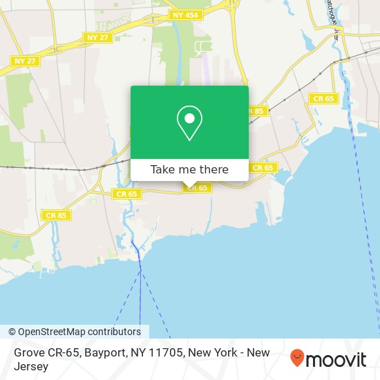 Grove CR-65, Bayport, NY 11705 map