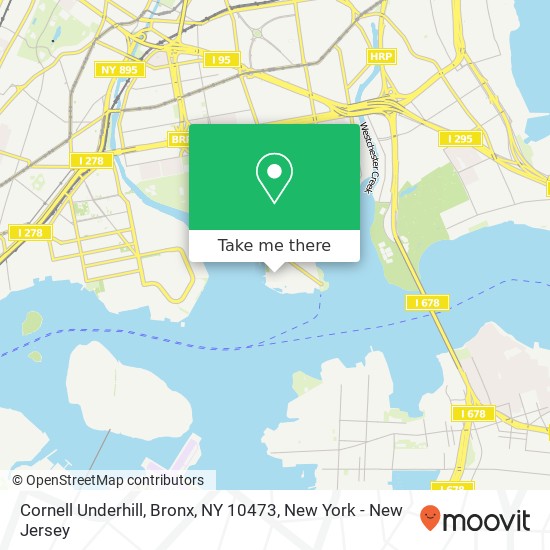 Mapa de Cornell Underhill, Bronx, NY 10473