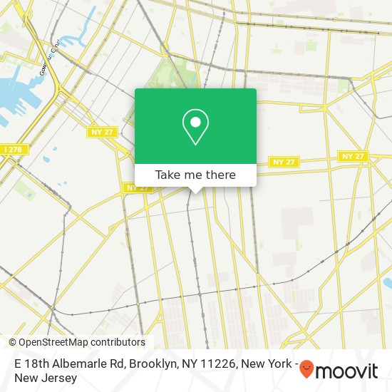 E 18th Albemarle Rd, Brooklyn, NY 11226 map