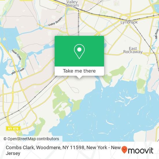 Mapa de Combs Clark, Woodmere, NY 11598