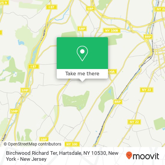 Mapa de Birchwood Richard Ter, Hartsdale, NY 10530