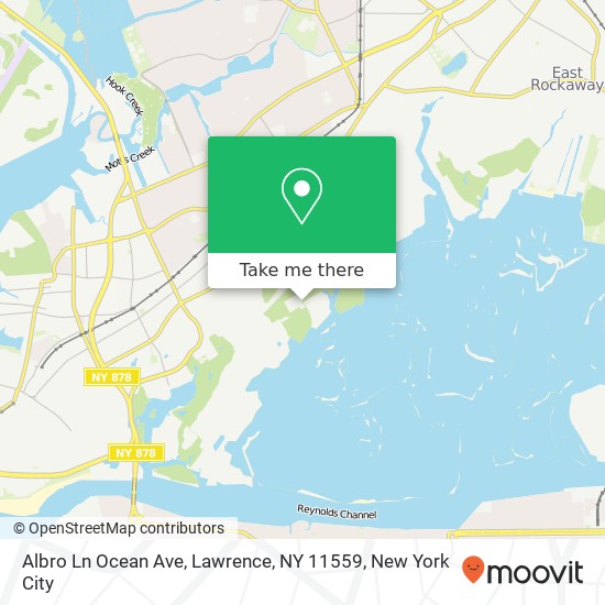 Mapa de Albro Ln Ocean Ave, Lawrence, NY 11559