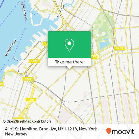 41st St Hamilton, Brooklyn, NY 11218 map