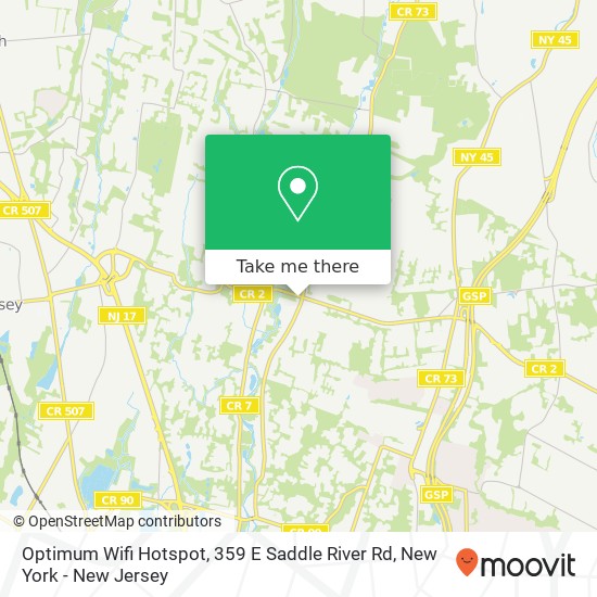 Optimum Wifi Hotspot, 359 E Saddle River Rd map