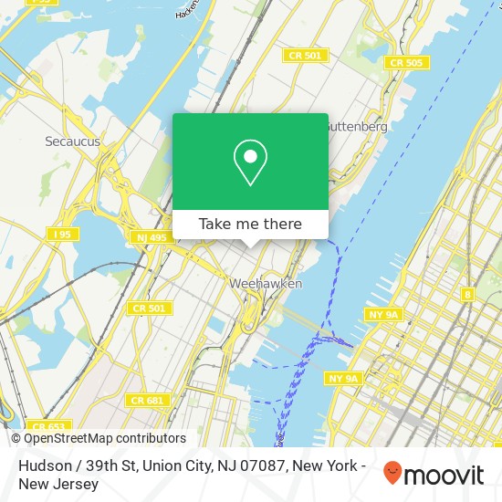 Hudson / 39th St, Union City, NJ 07087 map