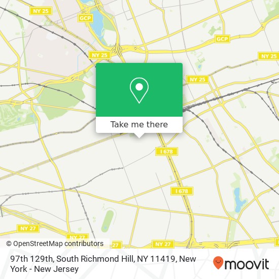 97th 129th, South Richmond Hill, NY 11419 map