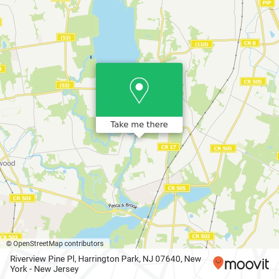 Riverview Pine Pl, Harrington Park, NJ 07640 map