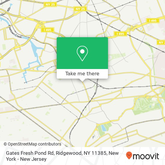 Mapa de Gates Fresh Pond Rd, Ridgewood, NY 11385