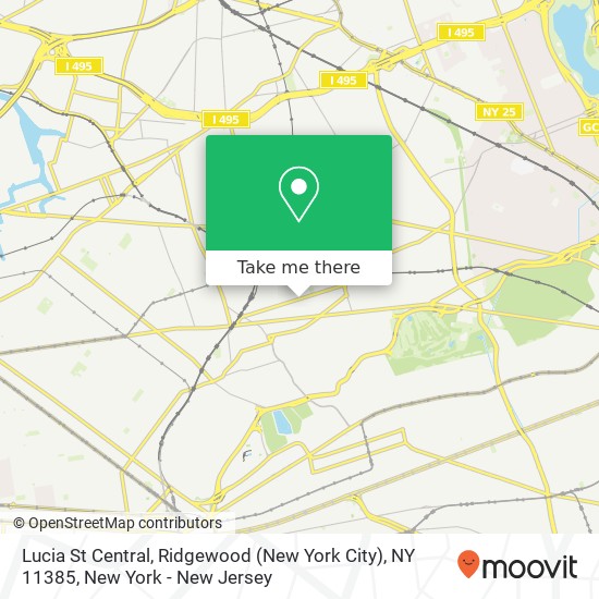 Lucia St Central, Ridgewood (New York City), NY 11385 map