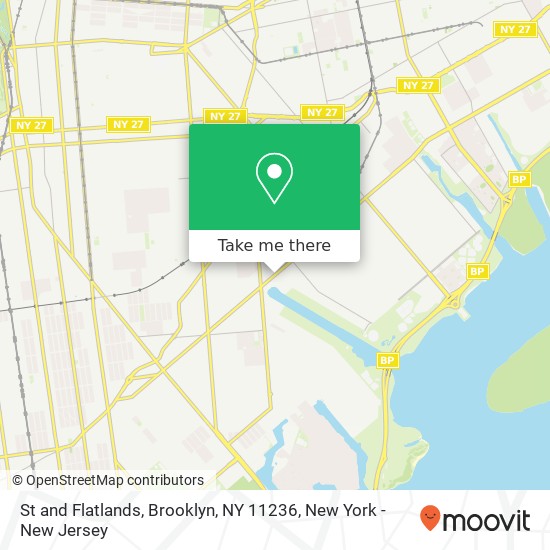 St and Flatlands, Brooklyn, NY 11236 map