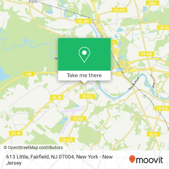 613 Little, Fairfield, NJ 07004 map