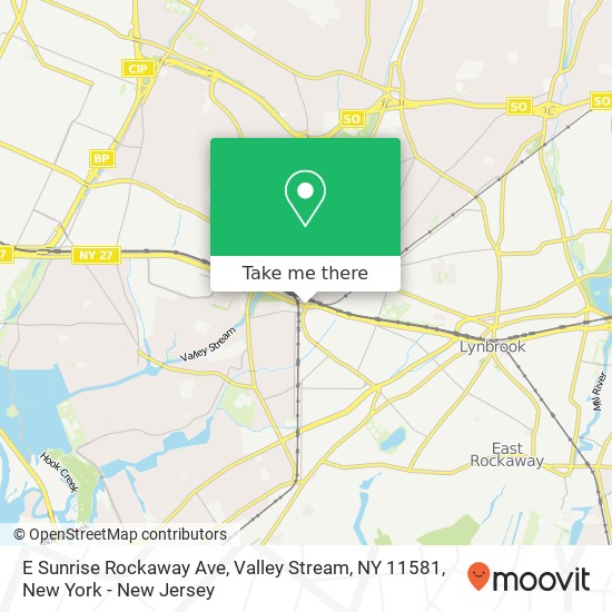 E Sunrise Rockaway Ave, Valley Stream, NY 11581 map