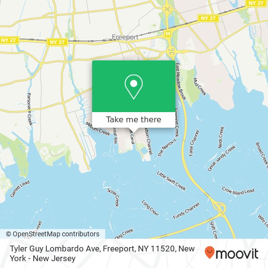 Tyler Guy Lombardo Ave, Freeport, NY 11520 map