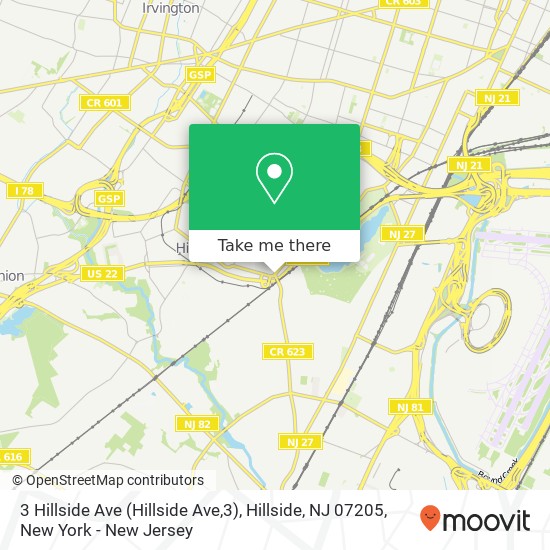 3 Hillside Ave (Hillside Ave,3), Hillside, NJ 07205 map