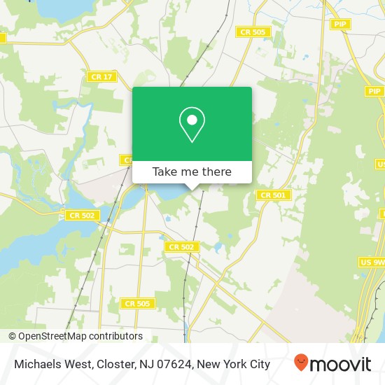 Michaels West, Closter, NJ 07624 map