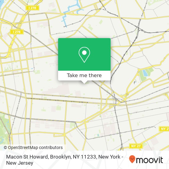 Macon St Howard, Brooklyn, NY 11233 map