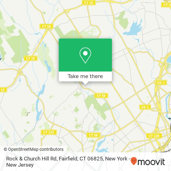 Rock & Church Hill Rd, Fairfield, CT 06825 map