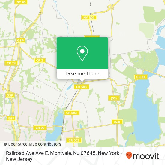 Railroad Ave Ave E, Montvale, NJ 07645 map