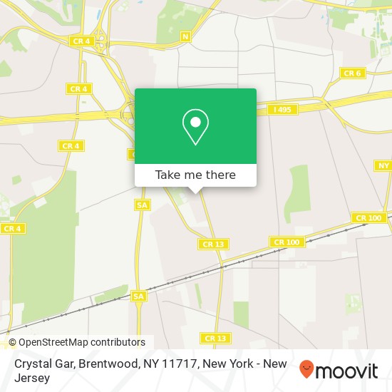 Mapa de Crystal Gar, Brentwood, NY 11717