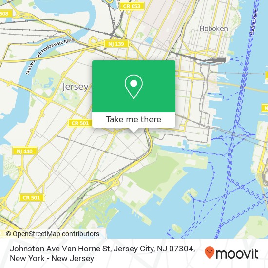 Johnston Ave Van Horne St, Jersey City, NJ 07304 map