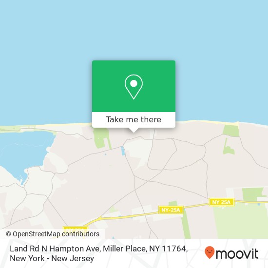 Mapa de Land Rd N Hampton Ave, Miller Place, NY 11764