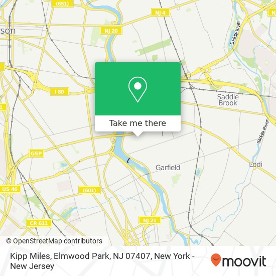 Mapa de Kipp Miles, Elmwood Park, NJ 07407